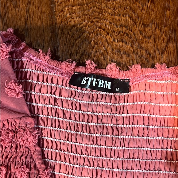 Pink Ruffle Dress - Picture 2 of 5